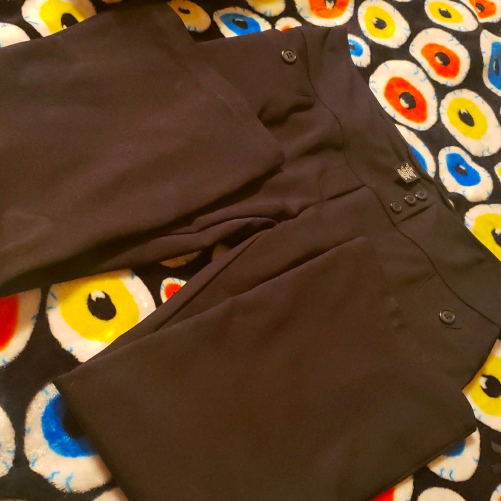 Polyester black pants